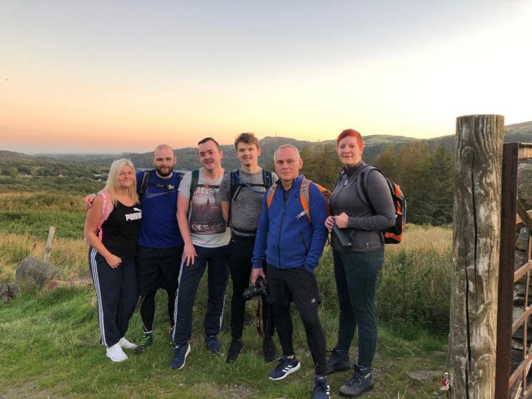 The group from Solus who scaled Snowdon to raise money for Cancer Research UK